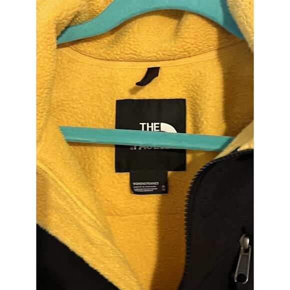 VTG 90s The North Face Denali Fleece Jacket Yellow Black Made in USA XL - Picture 5 of 16